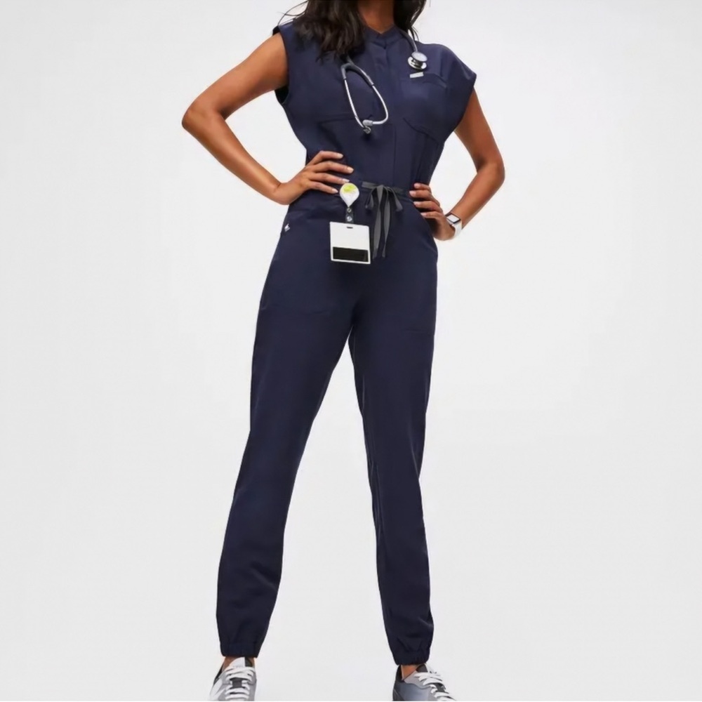 FIGS Rafaela Jumpsuit Navy Medium